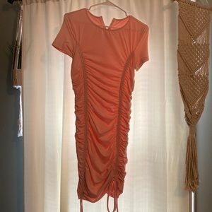 Pink size m fitted dress